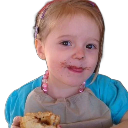 face, food, photorealistic, young transparent PNG cut-out