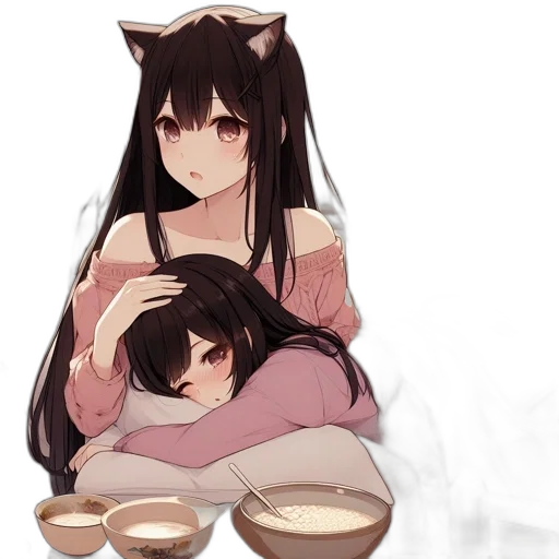 food, mask, anime, pixel art transparent PNG cut-out