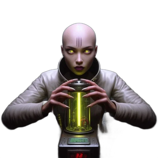 robot, mask, face, jacket transparent PNG cut-out