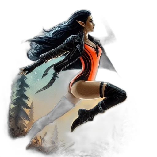 comic book art, concept art, fantasy art, 3d render transparent PNG cut-out