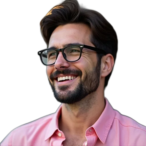 face, staff, jacket, hair transparent PNG cut-out