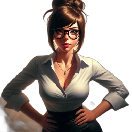 staff, dress, face, concept art transparent PNG cut-out