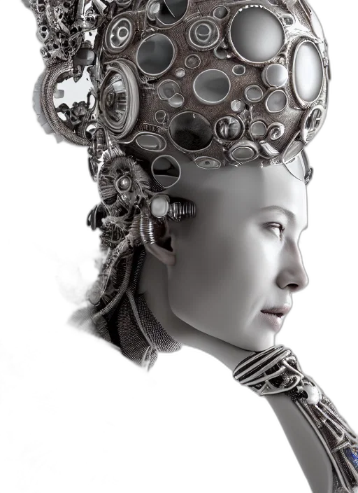 robot, crown, face, mask transparent PNG cut-out