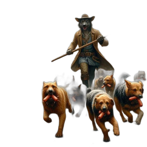 staff, animal, concept art, fantasy art transparent PNG cut-out