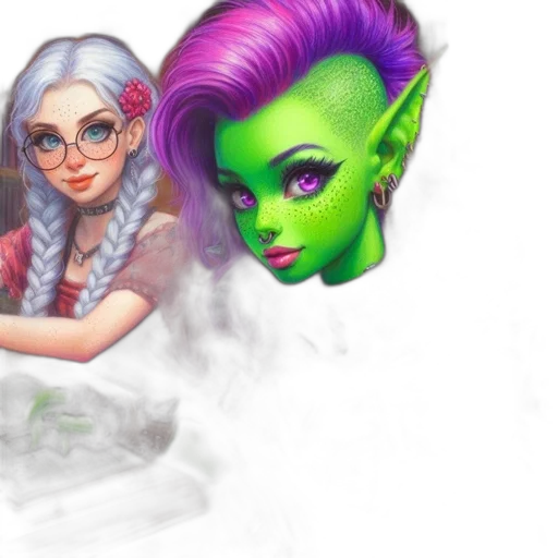fantasy art, concept art, 3d render, photorealistic transparent PNG cut-out