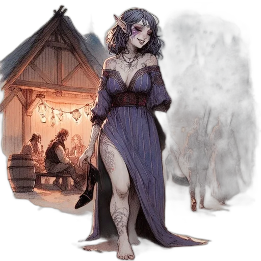 dress, concept art, fantasy art, watercolor transparent PNG cut-out