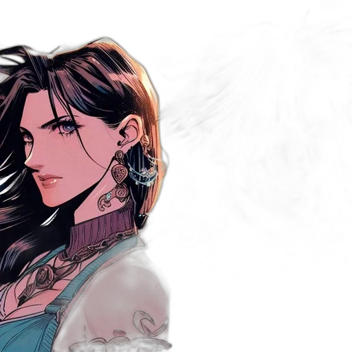 fantasy art, comic book art, concept art, watercolor transparent PNG cut-out