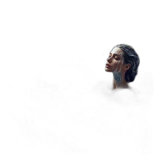 face, mask, hair, staff transparent PNG cut-out