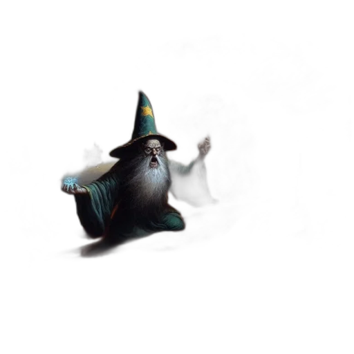 hat, creature, mask, staff transparent PNG cut-out