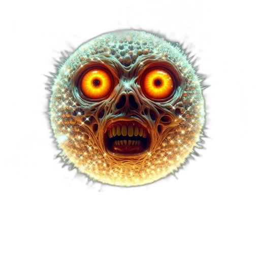 creature, mask, face, staff transparent PNG cut-out