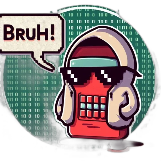 robot, pixel art, cyberpunk, comic book art transparent PNG cut-out