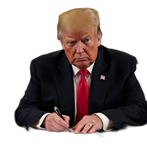 staff, photorealistic, concept art, president transparent PNG cut-out