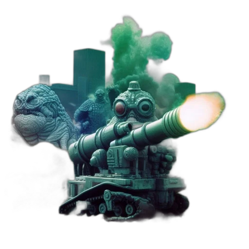 dragon, robot, weapon, mask transparent PNG cut-out