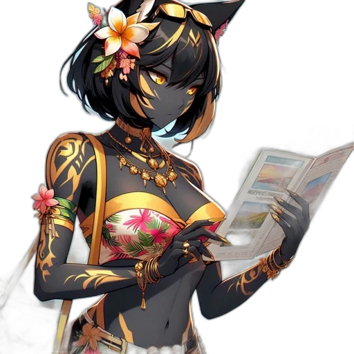 mask, dress, staff, weapon transparent PNG cut-out
