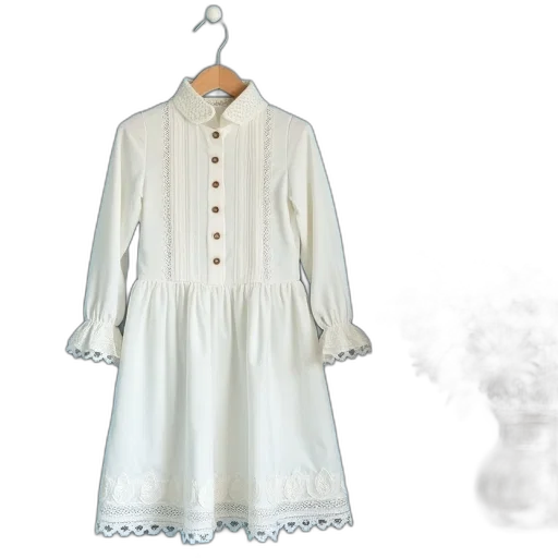 dress, fog, monochrome, white transparent PNG cut-out