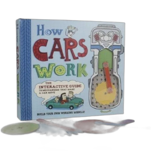 car, children, book, titled transparent PNG cut-out