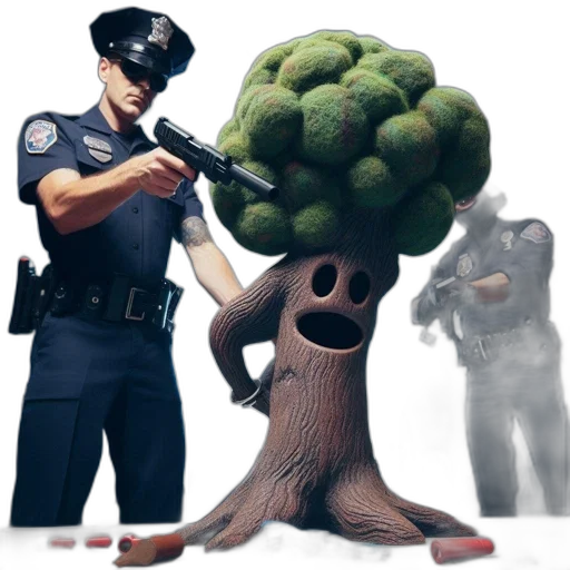 tree, creature, weapon, staff transparent PNG cut-out