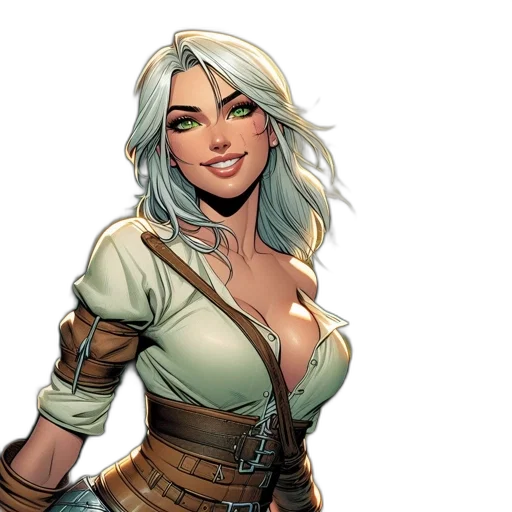 comic book art, fantasy art, concept art, cartoon transparent PNG cut-out