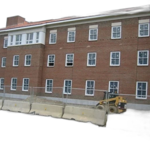 building, city street, snow, brick transparent PNG cut-out