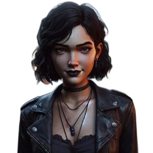 jacket, face, concept art, fantasy art transparent PNG cut-out