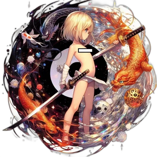 staff, sword, weapon, fantasy art transparent PNG cut-out