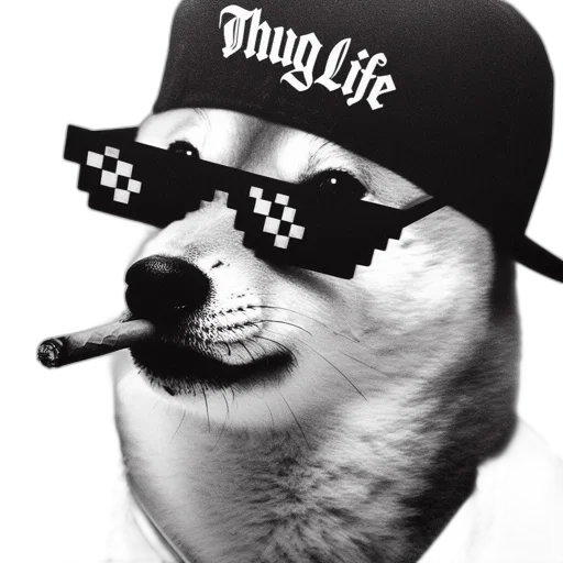 animal, hat, staff, photorealistic transparent PNG cut-out