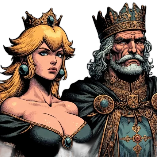 crown, comic book art, concept art, fantasy art transparent PNG cut-out