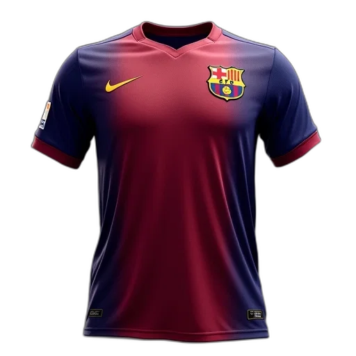 3d render, nike, barcelona, jersey transparent PNG cut-out