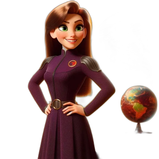 staff, dress, 3d render, concept art transparent PNG cut-out
