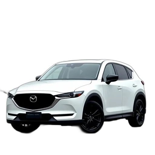 car, white, mazda, black transparent PNG cut-out