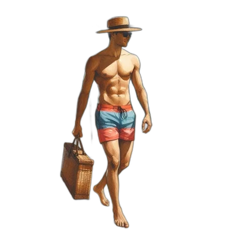 hat, photorealistic, concept art, oil painting transparent PNG cut-out