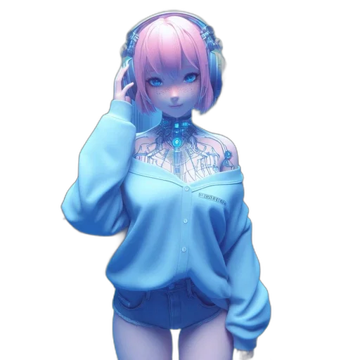 jacket, robot, dress, creature transparent PNG cut-out
