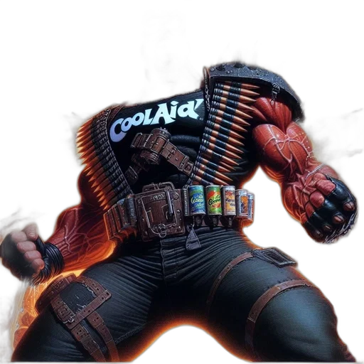 jacket, weapon, robot, creature transparent PNG cut-out