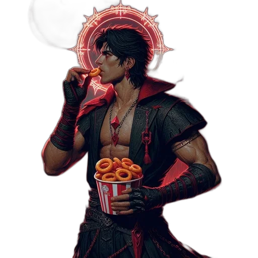 food, staff, umbrella, concept art transparent PNG cut-out