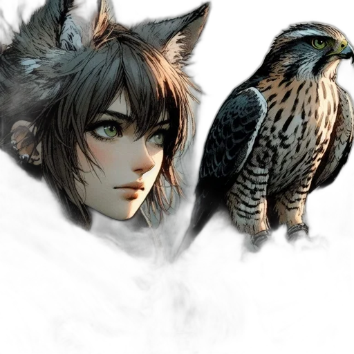 animal, fantasy art, concept art, photorealistic transparent PNG cut-out
