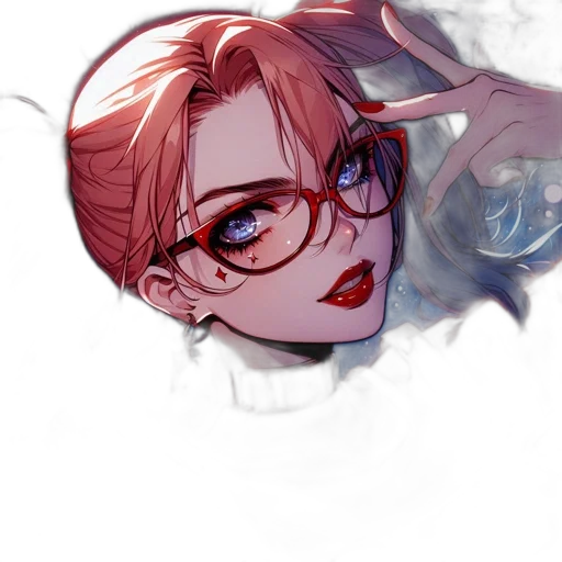 staff, face, anime, fantasy art transparent PNG cut-out
