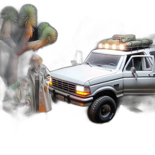 car, weapon, concept art, photorealistic transparent PNG cut-out