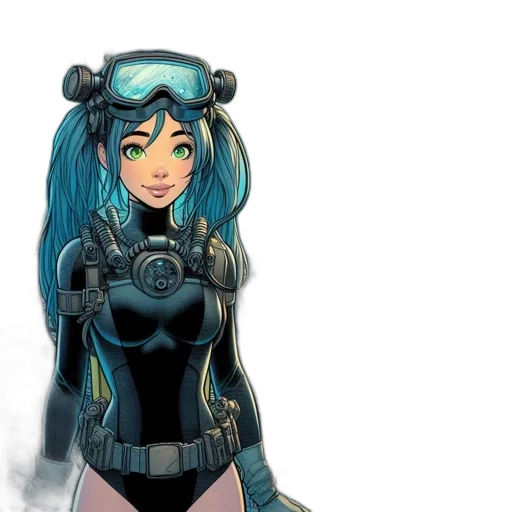 robot, comic book art, concept art, anime transparent PNG cut-out