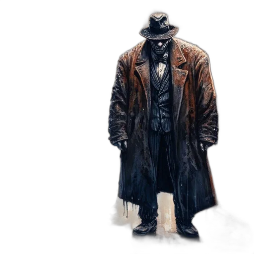 jacket, mask, hat, concept art transparent PNG cut-out