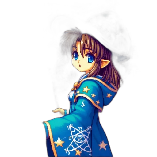 staff, crown, jacket, fantasy art transparent PNG cut-out