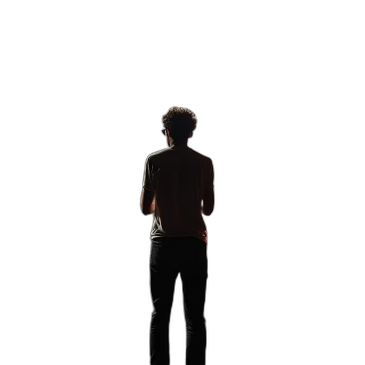 staff, creature, jacket, hair transparent PNG cut-out