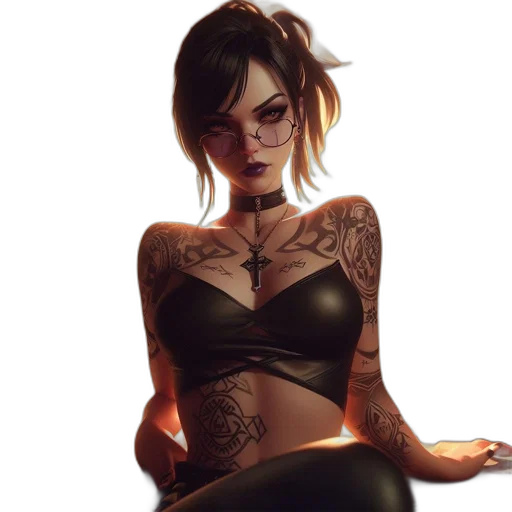dress, jewelry, fantasy art, concept art transparent PNG cut-out