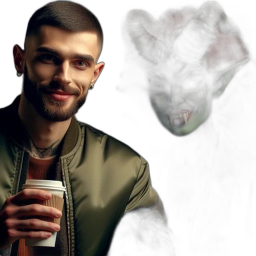 jacket, creature, animal, face transparent PNG cut-out