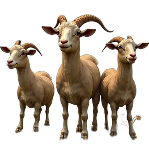 animal, staff, jewelry, 3d render transparent PNG cut-out