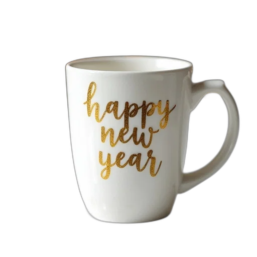 white, cup, gold, glitter transparent PNG cut-out