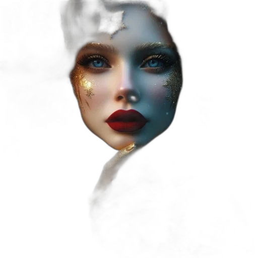 mask, face, jewelry, crown transparent PNG cut-out