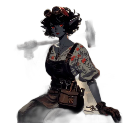 dress, staff, mask, robot transparent PNG cut-out