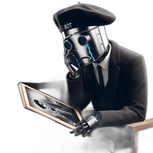 robot, mask, face, staff transparent PNG cut-out
