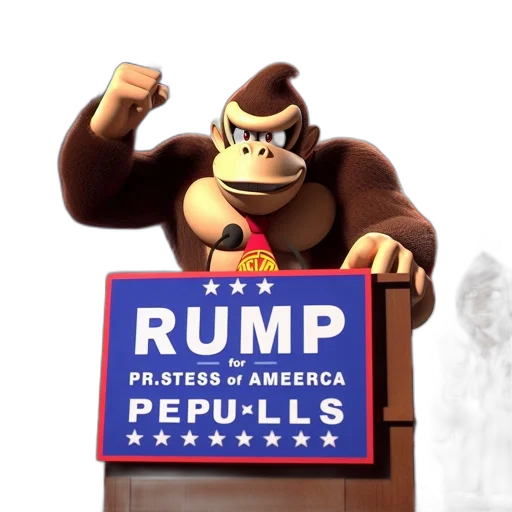 animal, concept art, 3d render, political transparent PNG cut-out