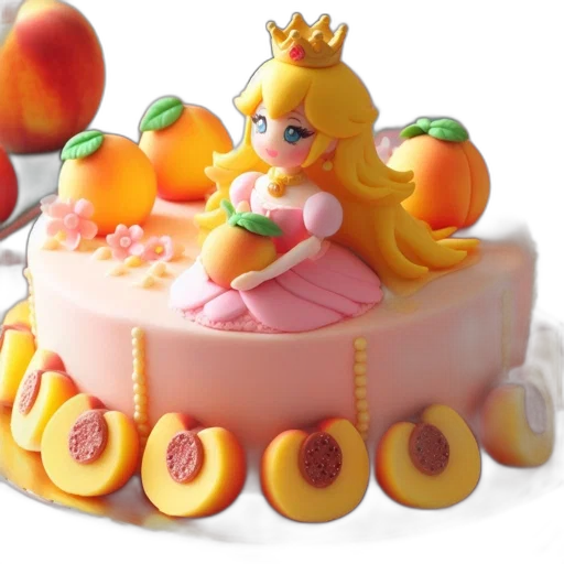 crown, food, 3d render, cake transparent PNG cut-out